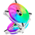 Bộ 2 quạt máy tính 140mm Corsair QL140 WHITE PRO RGB LED kèm Node PRO (CO-9050106-WW)
