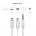 Cáp chuyển Audio 3.5mm sang 1 đầu Audio 3,5mm, 1 đầu Microphone Ugreen 10789