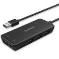 Bộ chia USB HUB Orico H3TS-U2 3xUSB 2.0 + Đầu đọc thẻ nhớ
