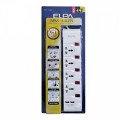Ổ cắm điện ELPA ESU-VNI43 4 ổ điện, 5 công tắc, 3m, 2xUSB