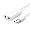 Cáp chuyển từ USB 2.0 to 3.5mm Ugreen UG-30143 (Card sound USB)