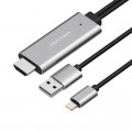 Cáp chuyển đổi Lightning to HDMI dài 2m Vention CEJHH