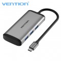 Cáp chuyển USB Type-C to USB3.0 4 port + 1 typce PD Vention TGAHB