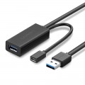 Cáp USB 3.0 nối dài 10m hỗ trợ nguồn Micro USB chính hãng Ugreen 20827