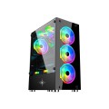 Vỏ case KENOO ESPORT K300 3F - Màu Đen ( 3 fan RGB - ATX)