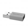 Đầu chuyển đổi USB-A 3.0 sang Type C Lention H3 - Xám