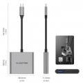 Bộ chuyển đổi Type C 3 trong 1 Lention C14H - Xám