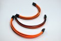 Dây nguồn bọc lưới 8 pin VGA nối dài - CAM ĐEN