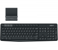 Bàn phím không dây Wireles, Bluetooth Logitech K375S đen