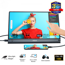 Màn Hình Cảm Ứng Di Động ASUS ZenScreen MB16AMT 15.6 inch IPS chống chói Full HD Pin 7800mAh USB Type-C, Micro-HDMIloa 1W*2