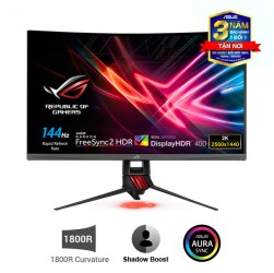 Màn Hình Game Cong ASUS ROG Strix XG32VQR 32 inch WQHD HDR 144Hz Aura Sync FreeSync2