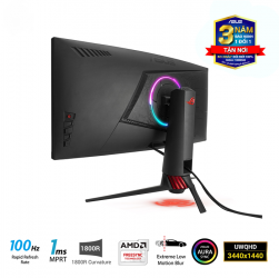 Màn Hình Game Cong ASUS ROG Strix XG35VQ 35 inch Ultra Wide QHD1ms MPRT 100Hz 21:9 100Hz Aura Sync FreeSync