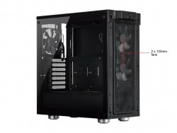 Vỏ Case Corsair cường lực 275R Airflow TG Black (CC-9011181-WW)