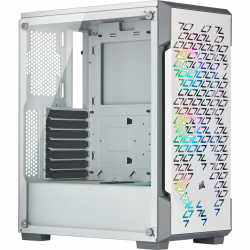 Vỏ máy tính kính cường lực Corsair iCUE 220T Airflow White (CC-9011174-WW)