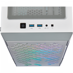 Vỏ máy tính kính cường lực Corsair iCUE 220T Airflow White (CC-9011174-WW)