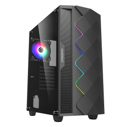 Vỏ máy vi tính GAMEMAX Diamond Black - LED Strips rainbow