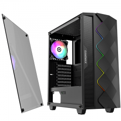Vỏ máy vi tính GAMEMAX Diamond Black - LED Strips rainbow