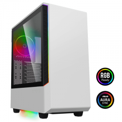 Vỏ case GAMEMAX Panda T802 - ARGB white