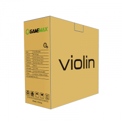 Vỏ case Gamemax Violin Silver - Mini ITX case kèm nguồn 180w 80 plus Bronze