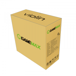 Vỏ case Gamemax Violin Silver - Mini ITX case kèm nguồn 180w 80 plus Bronze