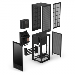 Vỏ case NZXT H1 (Mini Tower/Màu Đen)