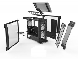 Vỏ case Phanteks Enthoo EVOLV X Tempered GLASS Digital RGB, galaxy Silver