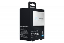 Ổ cứng di động SSD Samsung T7 Touch 500GB USB 3.2 Gen 2 - Bạc (MU-PC500S)