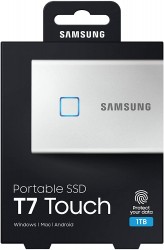 Ổ cứng di động SSD Samsung T7 Touch 1TB USB 3.2 Gen 2 - Đen (MU-PC1T0S)