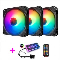 Fan case COOLMOON AURA RGB (pack 3 fan) coolman