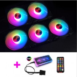 Fan case COOLMOON AURA RGB (pack 5 fan) coolman