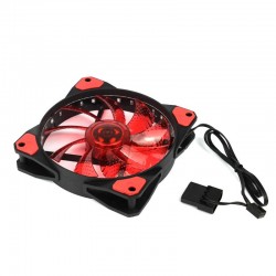 Quạt tản nhiệt cho máy tính GAMEMAX Fan 12cm - Led 15bóng - RED