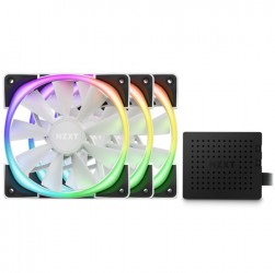 Bộ 3 quạt tản nhiệt cho case NZXT AER RGB 2 Series 120mm Triple Starter White (HF-2812C-TW )