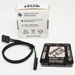 Combo dây nguồn Ambino RainPow 24Pin + 8Pin VGA (kèm Hub) 24Pin-F1