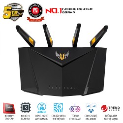 ASUS TUF GAMING AX3000 (Gaming Router) Wifi AX3000 2 băng tần, Wifi 6 (802.11ax), AiMesh WIFI Mesh, MU-MIMO, AiProtection, USB 3.1