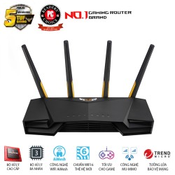 ASUS TUF GAMING AX3000 (Gaming Router) Wifi AX3000 2 băng tần, Wifi 6 (802.11ax), AiMesh WIFI Mesh, MU-MIMO, AiProtection, USB 3.1