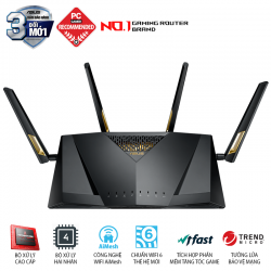 ASUS RT-AX88U (Gaming Router) Wifi AX6000 2 băng tần, Wifi 6 (802.11ax), AiMesh 360 WIFI Mesh, AiProtection, USB 3.1