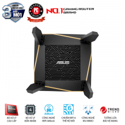 ASUS RT-AX92U 1 Pack (AiMesh Router) Wifi AX6100 3 băng tần, Wifi 6 (802.11ax), AiMesh 360 WIFI Mesh, AiProtection, USB 3.1