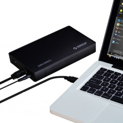 Hộp đựng ổ cứng 3.5/2.5 ORICO 3588US3, kết nối USB 3.0, chất liệu nhựa. (Đen)