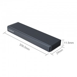 Hộp ổ cứng SSD NVMe M.2 ORICO M2PJ-C3-GY Tốc độ 10Gbps