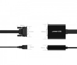 Cáp chuyển đổi DVI Ugreen UG-40259 DVI 24+1 to VGA chính hãng