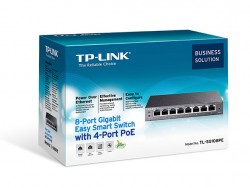 Switch TP-Link Easy Smart TL-SG108PE 8 cổng Gigabit với 4 cổng PoE