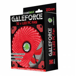 Quạt tản nhiệt cho máy tính GAMEMAX Fan 12cm - Led 15bóng - RED