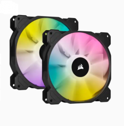 Bộ 2 quạt máy tính 140mm Corsair SP140 RGB ELITE LED kèm Node Core (CO-9050111-WW)