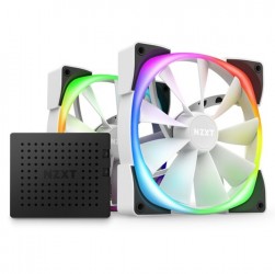 Bộ 2 quạt tản nhiệt cho case NZXT AER RGB 2 Series 140mm Twin Starter White (HF-2814C-TW)