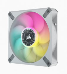 Bộ 3 quạt máy tính 120mm Corsair ML120 Trắng RGB ELITE kèm Node Core