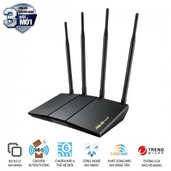 Bộ phát wifi 6 Asus RT-AX1800HP MU-MIMO AX1800Mbps (Xuyên tường)
