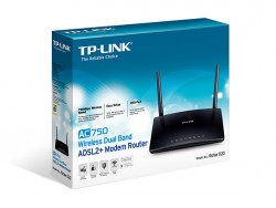 Router Wifi TP-Link Archer D20 ADSL2+ cổng Gigabit băng tần kép AC750