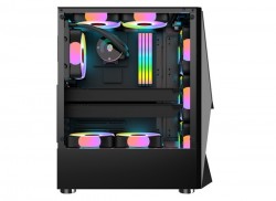 Vỏ case KENOO ESPORT E400 4F - Màu Đen ( 4 fan RGB - ATX)