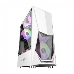 Vỏ case KENOO ESPORT E400 4F - Màu Trắng ( 4 fan RGB - ATX)