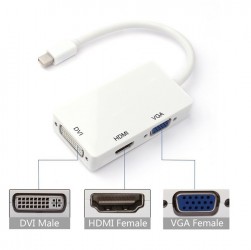 Bộ chuyển đổi Mini DisplayPort 3 trong 1 Lention ( Mini DP to VGA/DVI/HDMI )